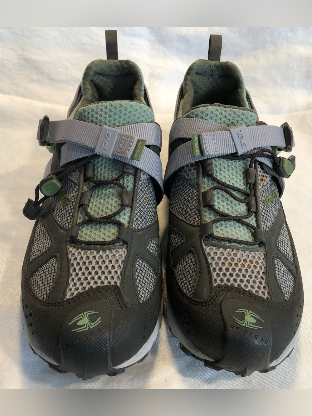 EUC Teva Women's Green and Gray Hiking Shoes